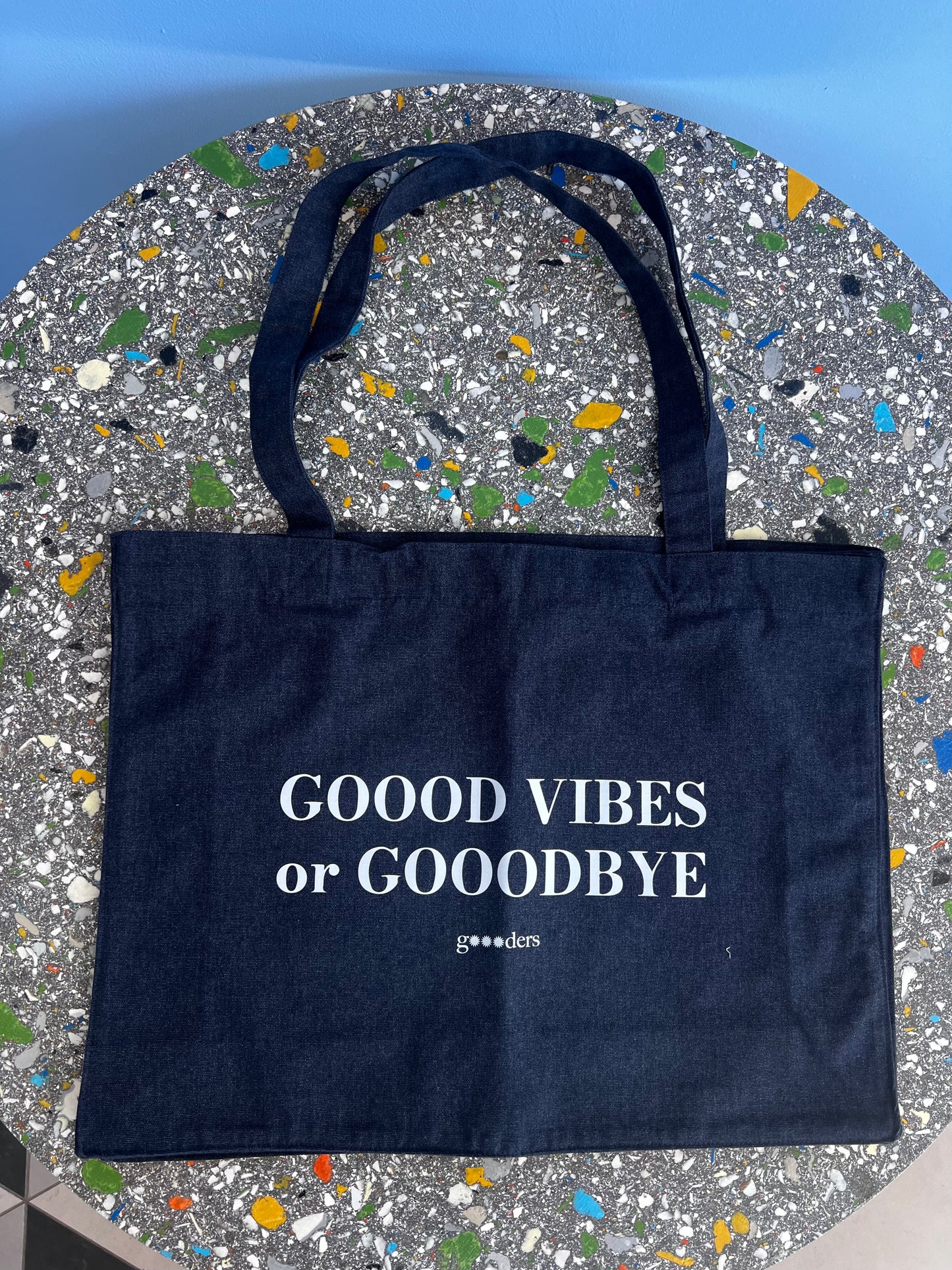 "gOOOd vibes or gOOOd bye" Shopping Bag