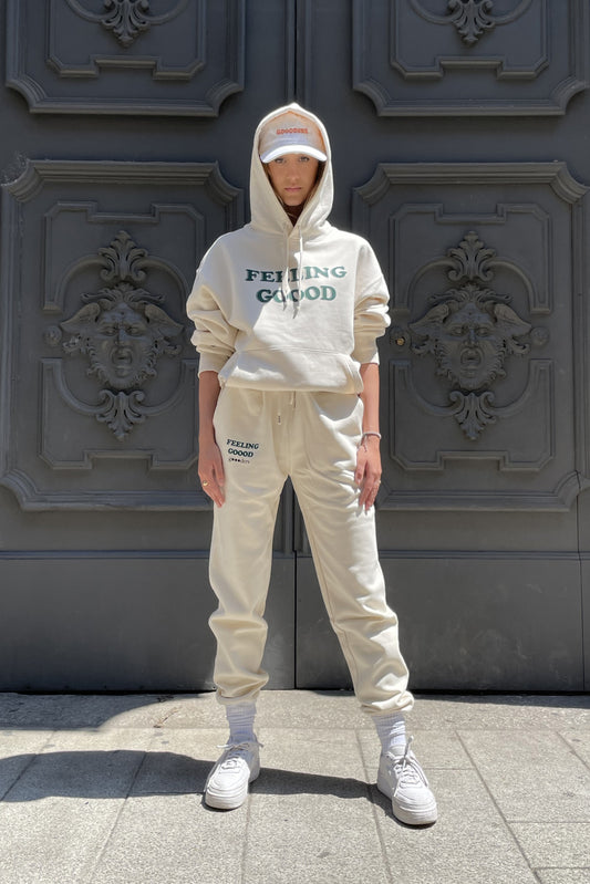 Feeling Goood Organic Cotton Hoodie - Cream