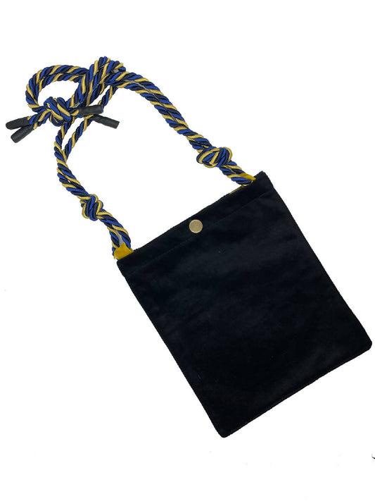 Rope Bag in Blue Velvet