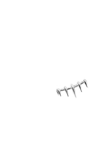 Unisex ear climber Sumba earring | Sterling Silver - White Rhodium