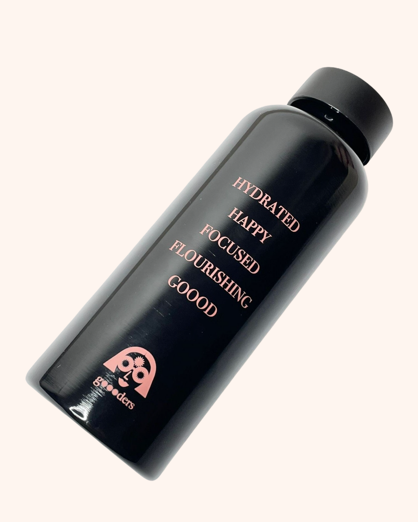 gOOOd Water Bottle - Black and Pink