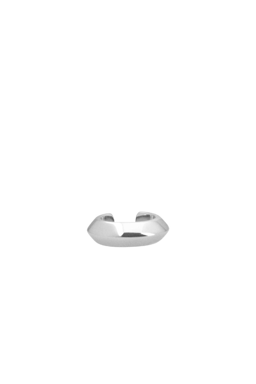 Unisex silver ear cuff essential Ambon | Sterling Silver - White Rhodium