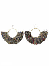 Load image into Gallery viewer, Natural Cotton Fringing  Earrings - Large
