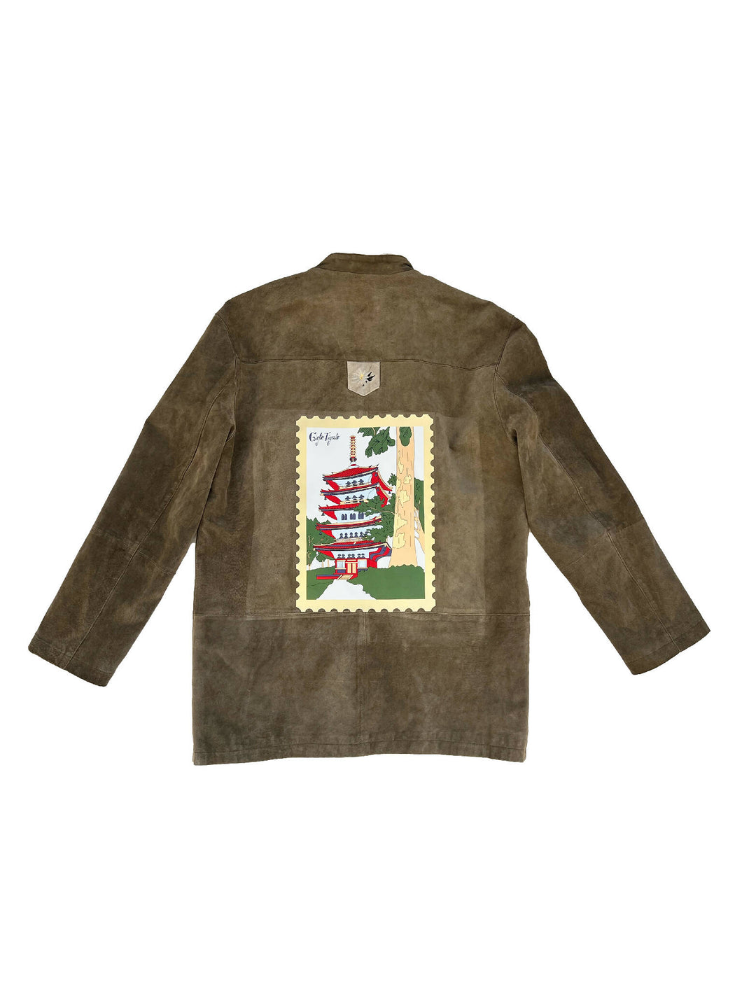 Vintage Sueded Tirolese Jacket w/ Pagoda Stamp