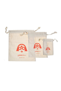 gOOOders Organic Cotton Stuff Bags - Set of Three