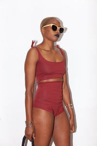 Isole & Vulcani Red High Waist Bikini