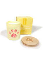 Load image into Gallery viewer, Yellow candle &quot;Paw Swirl&quot;
