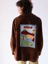 Load image into Gallery viewer, Vintage Sueded Jacket w/ Iceland Stamp
