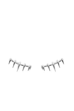 Load image into Gallery viewer, Unisex ear climber Sumba earring | Sterling Silver - White Rhodium

